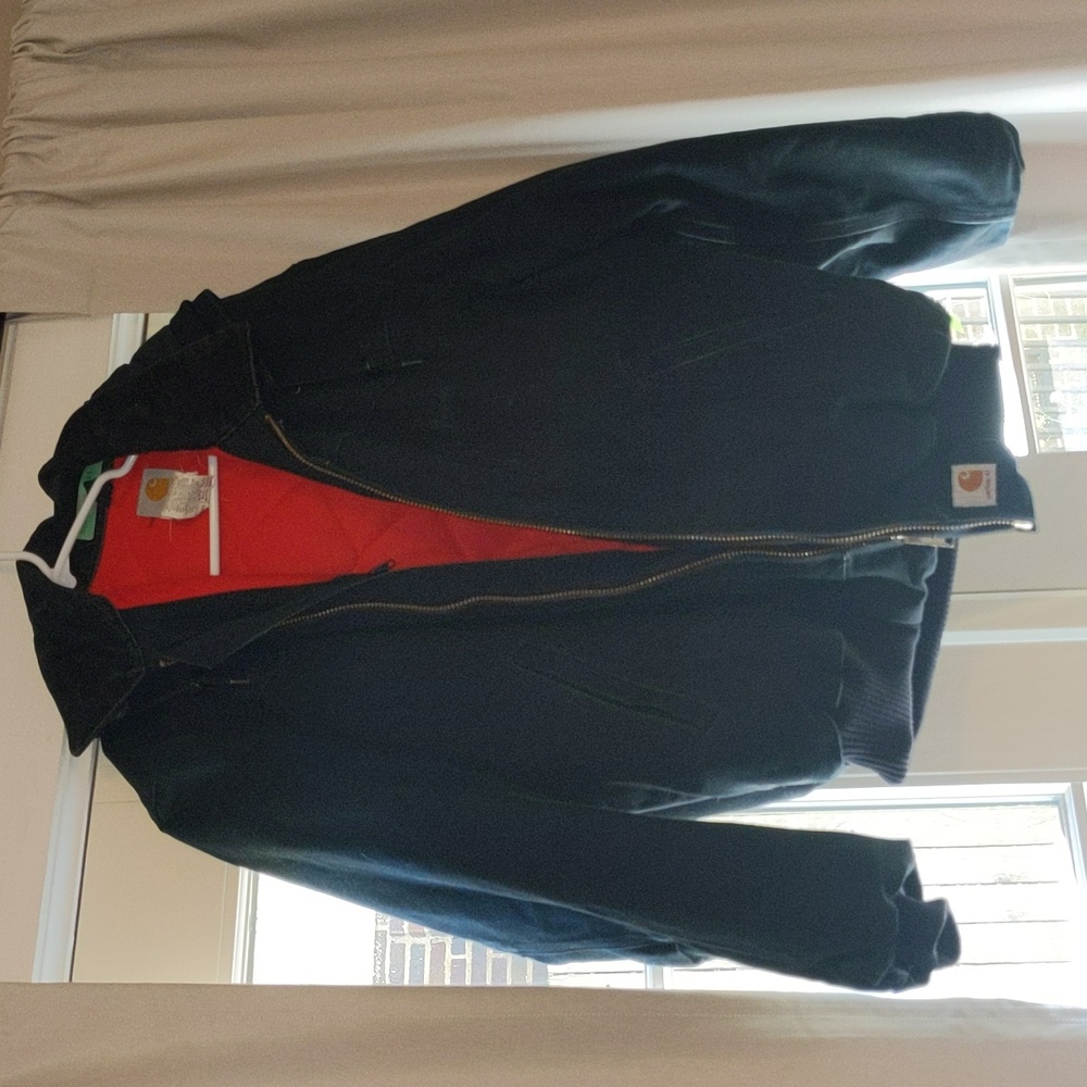 Carhartt Men's Loose Fit Firm Duck Insulated Flannel-Lined Active Jacket